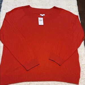 J. Jill Women's Red Sweater Cardigan
